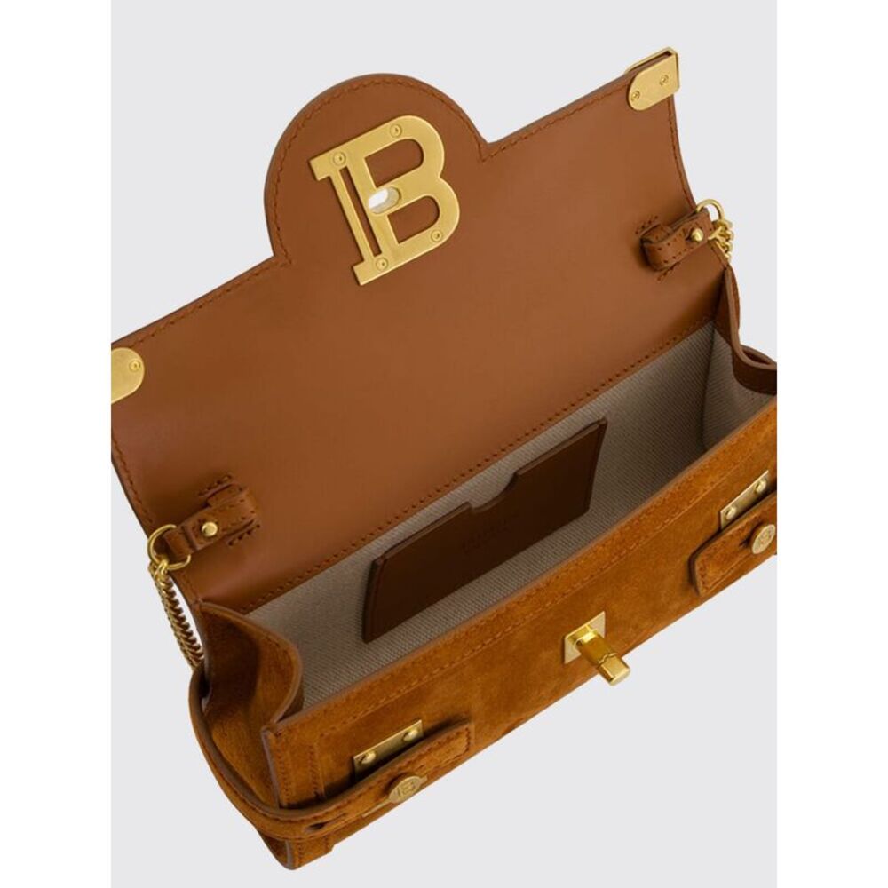 Balmain Women B-Buzz Balmain Suede Bag - Picture 4 of 4